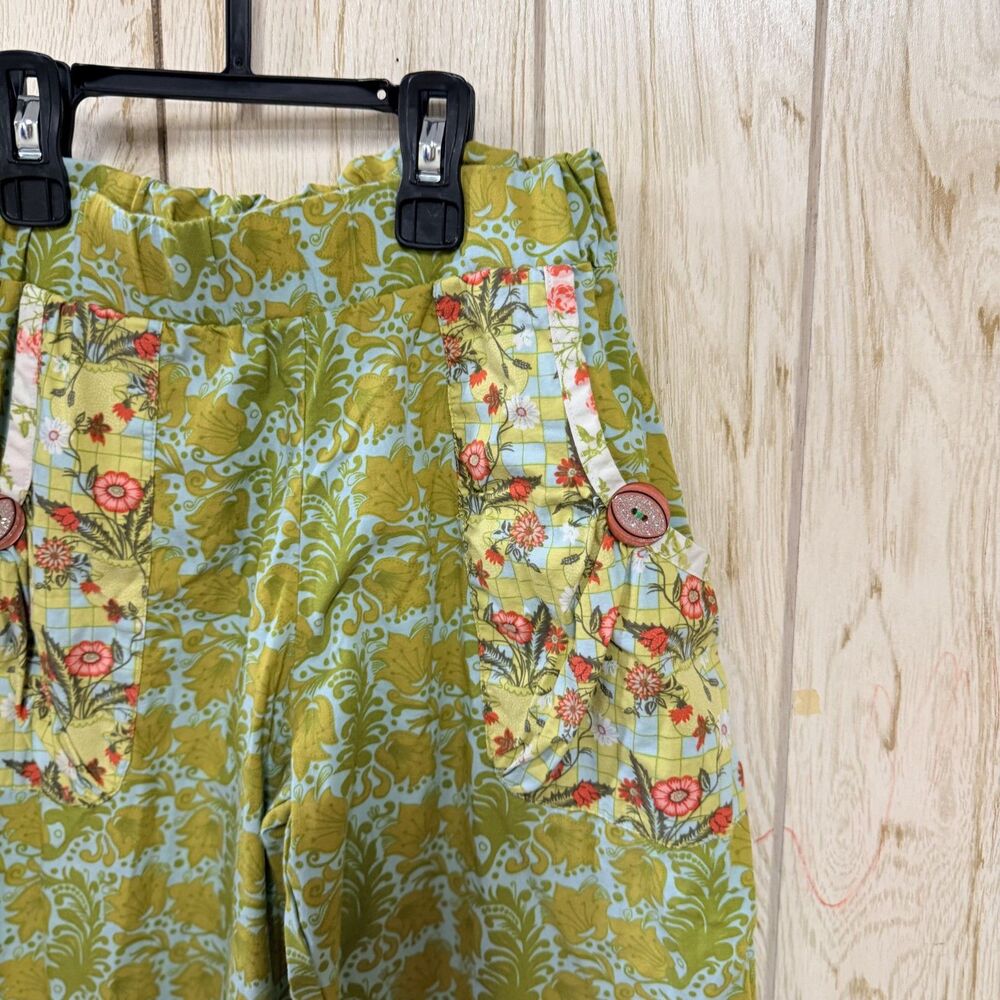 Matilda Jane Serendipity Green Wallflower Big Ruffles Bell Bottoms 8 - Picture 2 of 6